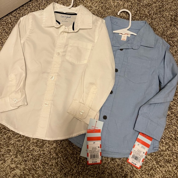 Cat & Jack 3T Button Down Long Sleeve Shirts Toddler Boy - Picture 1 of 1
